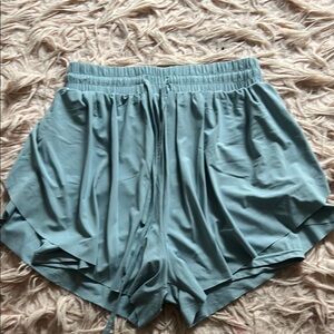 Light Blue Butterfly Shorts